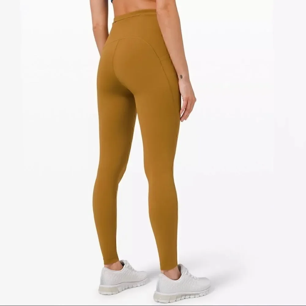 LULULEMON SWIFT SPEED HIGH-RISE TIGHT 28 SPICED BRONZE WOMEN SIZE 4 LEGGINGS NEW